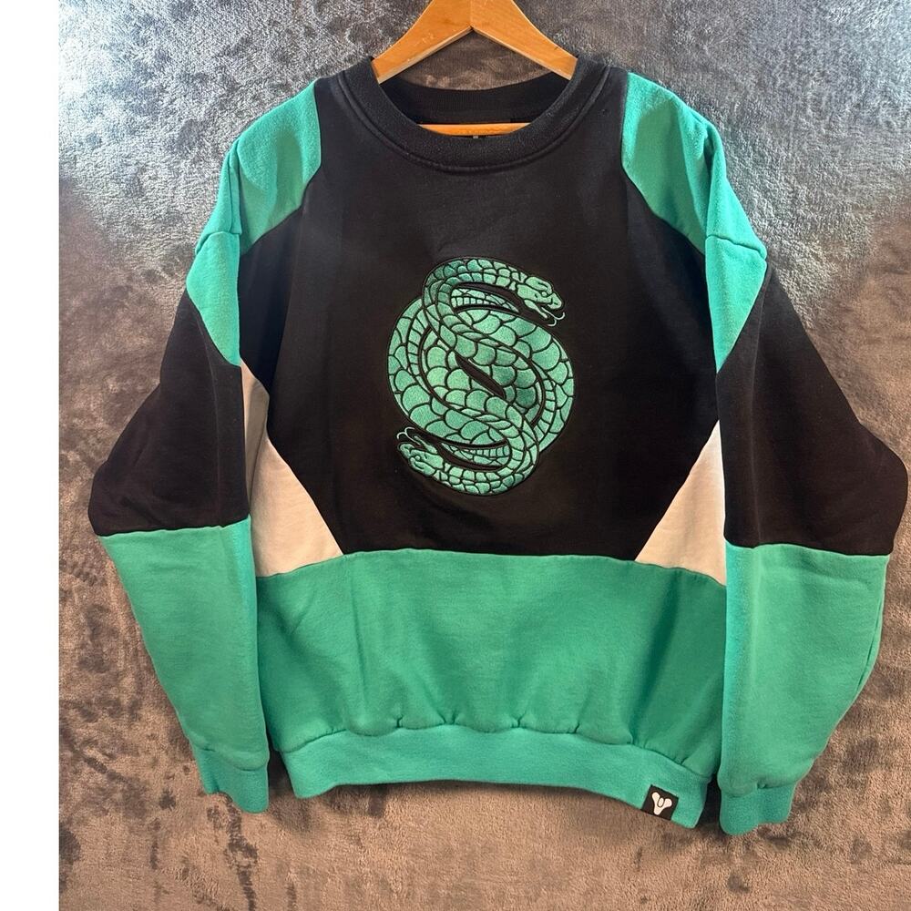 Level Up Wear x Destiny 2 Gambit themed color-block sweatshirt Men’s XL RARE!